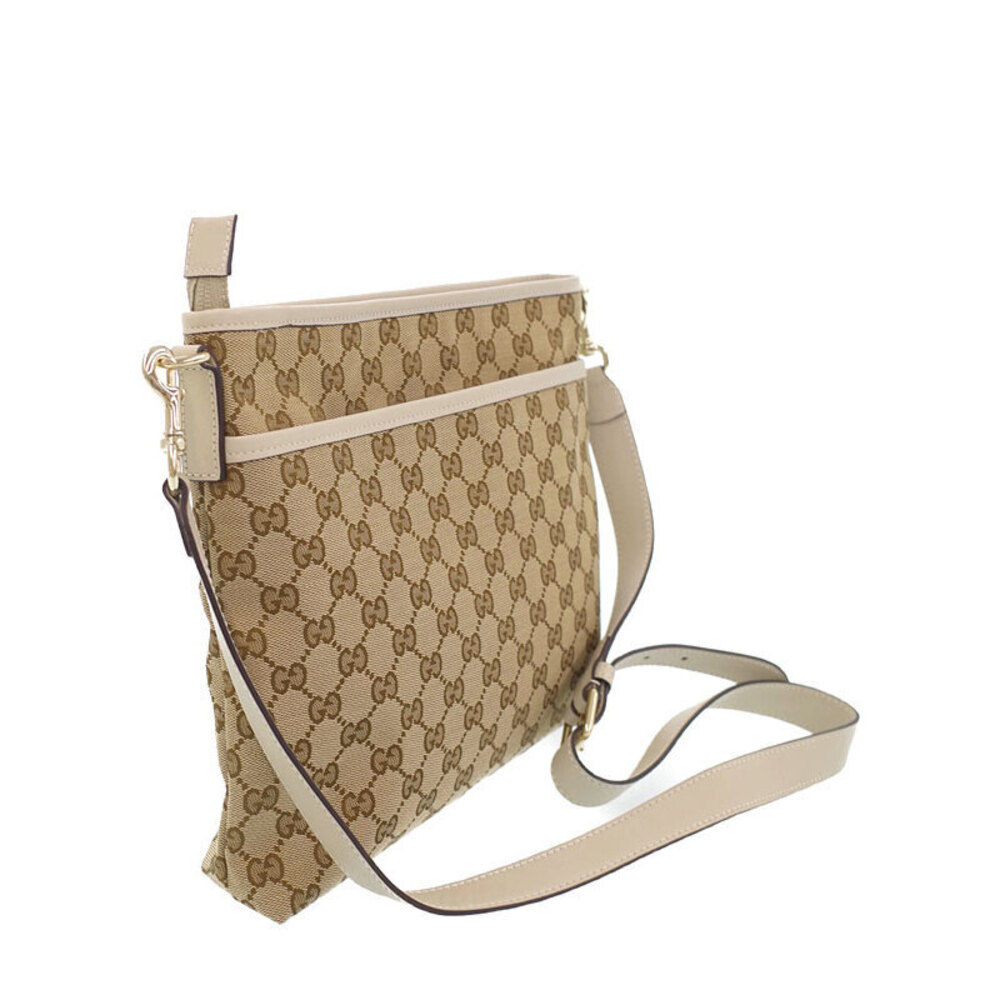 Gucci canvas ebony bag crossbody GG Brown beige